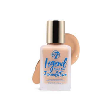 W7 Legend Foundation  Creamy Liquid Foundation for Poreless SemiMatte Medium Coverage  28ml Soft Tan