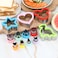Elfkitwang Sandwich Cookie Cutters Set DinosaurHeartStarMouseSandwich Knife Cookie Knife Vegetable Cutter Food Grade Cookie Mould12Pcs