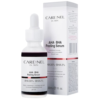 Peeling Solution AHA BHA Serum  Face Korean Skin Care Exfoliating  Hyaluronic Acid Vitamin  Night Treatment Anti Aging Hydrating Anti Wrinkle ph 36 30ml 1floz