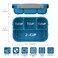 Bento Box Adult Lunch Leak Proof Bento Lunch Box for Kid with 4 Compartment Lunch Box Containers forToddlerKidAdultsStudent 1300ml Dishwasher Freezer Safe BpaFreeBlue