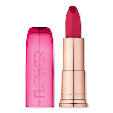 FLOWER BEAUTY By Drew Barrymore Perfect Pout Moisturizing Lipstick  Soothes Lips  Hydrates  Creamy Lip Tint  Natural Looking Shine  Buildable Color  CrueltyFree  Vegan Orchid