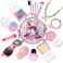 Kids Makeup Kit for Girls Unicorn Princess Pretend Play Toy Makeup Set for Toddler Girls Party Favors Toys for Little Girls age 2 3 4 5 6 7