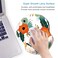 ITNRSIIET Mouse Pad Ergonomic Mouse Pad with Gel Wrist Rest Support Floral Gaming Mouse Pad with Cloth NonSlip PU Base for Computer Laptop Home Office  Travel Flower