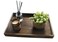 Wood Serving Tray with Handles 16 Rustic Tray Durable and Lightweight Paulownia Wood Nesting Tray