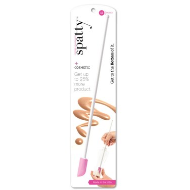 Spatty Daddy Beauty Makeup Spatula 12 Inch Pink Shark Tank Mom Made Scrapes Last Drop of Lotion Conditioner Sunscreen Nice Gifts for Women Teen Grandma Mom Stocking Stuffers Under 10 Dollars