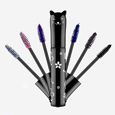 6 colored Mascara sets Gift Kit White Blue Purple Black Brown Pink Waterproof Natural Hypoallergenic Colorful Makeup Best Benefit Volumizing Lengthening Curling Defining Washable Women Mascara Gift