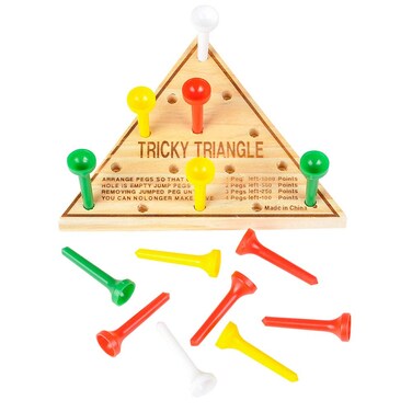 US Toy Tricky Triangle Game  Travel Games Assorted MU845