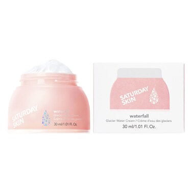 Saturday Skin Face Moisturizer Water Cream Mini Size Vegan Natural Facial Moisturizer Oilfree Gel Cream From Alaska Glacier Water Day  Night Cream Hydrating and Reduce Wrinkles101 Fl Oz 30ml