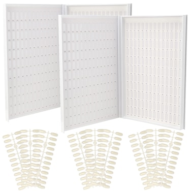 PINGEUI 2 Pack 308 Colors Nail Display Book Nail Gel Polish Display Chart with 720 Nail Tips Nail Polish Sample Display Book for Nail Salon and Nail Painting Practice No Need Glue