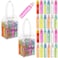 Expressions girl 24pc Roll On Lip Gloss Set with Carrying Case Glossy Lip Makeup for Kids and Teens  Fruity Flavors Non Toxic Kid Friendly Party Gift Best Friends