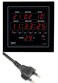 Ajanta Quartz Plastic Digital Clock 282 cm X 264 cm X 42 cm Black