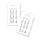 Manicure and Pedicure Loyalty Discount Cards Nail Salon  50 pk  Matches Aftercare Care Removal Instruction Card for Nail Tech to handout Clients for Desk 2x35 Minimalist