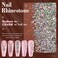 3600pcs Glass Rhinestones 182242834mm Flatback Crystal for Nail AB and Transparent White Multi Sizes Nail Gems for Nail Art Decoration Manicure with Tweezer and Pickup Pencil