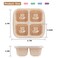 rngwaper 5 Pack Bento Lunch Box4 Compartment Snack ContainersDivided Bento Snack BoxMeal Prep Lunch Box KidsToddleAdultsFood Storage Containers for School Work and Travel Multicolor1