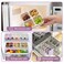 rngwaper 5 Pack Bento Lunch Box4 Compartment Snack ContainersDivided Bento Snack BoxMeal Prep Lunch Box KidsToddleAdultsFood Storage Containers for School Work and Travel Multicolor1