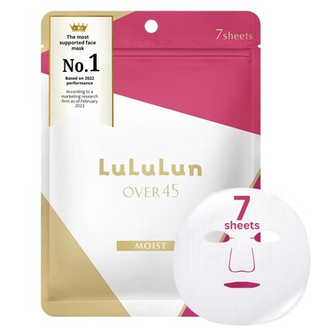 Lululun 7pc Facial Sheet Mask Pack for Daily Antiaging Skincare Hydrating  Moisturizing Face Sheet Masks for Women  Men Organic  Natural Japanese Skincare Over 45 Camelia Pink
