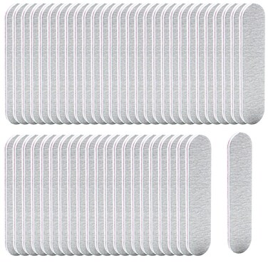 50 Packs 100180 Grits Mini Nail Files and Buffers Double Sided Emery Boards Manicure Tool for Acrylic Nails Nail Care