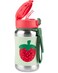 Skip Hop Toddler Sippy Cup with Straw Sparks Stainless Steel Straw Bottle Strawberry