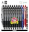 Zebra Pen Z Grip Medium Pens  24 Pack Ink Pens Retractable Ballpoint Zgrip Zebra Pens Medium Point 10 mm  20 Black Pens With 2 Blue  2 Red Writing Pens For School College Office  Home Use