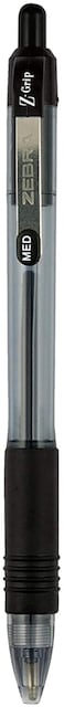 Zebra Pen Z Grip Medium Pens  24 Pack Ink Pens Retractable Ballpoint Zgrip Zebra Pens Medium Point 10 mm  20 Black Pens With 2 Blue  2 Red Writing Pens For School College Office  Home Use