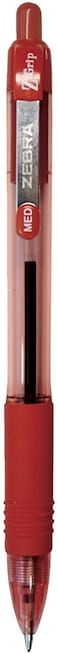Zebra Pen Z Grip Medium Pens  24 Pack Ink Pens Retractable Ballpoint Zgrip Zebra Pens Medium Point 10 mm  20 Black Pens With 2 Blue  2 Red Writing Pens For School College Office  Home Use