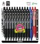 Zebra Pen Z Grip Medium Pens  24 Pack Ink Pens Retractable Ballpoint Zgrip Zebra Pens Medium Point 10 mm  20 Black Pens With 2 Blue  2 Red Writing Pens For School College Office  Home Use
