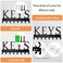 HappyHapi Metal Key Hanger Wall Mount Key Holder Wall Mounted Key Hooks Organizer Key Hanger Rack Wall Mounted for Home Entryway Hallway Office Matte Black1144906