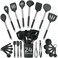 Silicone Kitchen Utensils Set  Culinary Couture 24Pieces Grey Silicone Cooking Utensils Set for Nonstick Cookware  Silicone Spatulas Set Stainless Steel Handle  Other Kitchen accessories