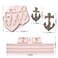 Anchor Silicone Molds Rope Fondant Mold Pirate Chocolate for Pirate Rope Hook Ship Rudder Polymer Resin Clay for Birthday Cake Cupcake Decoration Candy Sugar Craft