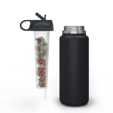 FlavorFuze Straw  Fruit Infuser Attachment Compatible with Hydro Flask Straw Lids for 32 and 40 Ounce Wide Mouth Bottles For Straw Lid