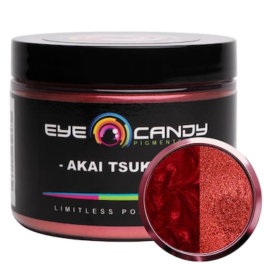 Eye Candy Premium Red Mica Powder Pigments  Multipurpose DIY Arts and Crafts Additive  Acrylic Woodworking Bath Bombs Resin Epoxy Soap Fishing Lures Akai Tsuki Red