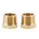 US Solid 2pcs Brass Reducer Hex Bushing Brass Threaded Pipe Fitting 12 NPT Male x 14 NPT Female