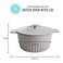 Martha Stewart Eastholm 3Quart Enameled Cast Iron Dutch Oven  Grey