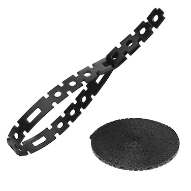 Klein Tools 450700 Stretch Cable Tie Roll Cable Management for Cord and Wire with Dispenser Box Nylon Strap Mountable 75Foot