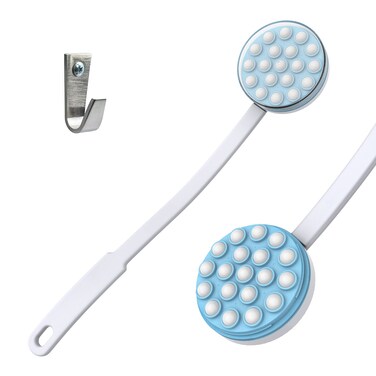 oneleaf Lotion Applicator and Massager  Handheld Long Handled Easy Reach RollOn for Sunscreen Cream Shower Gel on Back Legs and Feet