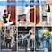 Brebebe Door Anchor Strap for Resistance Bands Exercises Multi Point Anchor Gym Attachment for Home Fitness Portable Door Band Resistance Workout Equipment Easy to Install PunchFree NailFree