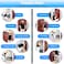 Brebebe Door Anchor Strap for Resistance Bands Exercises Multi Point Anchor Gym Attachment for Home Fitness Portable Door Band Resistance Workout Equipment Easy to Install PunchFree NailFree