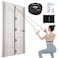 Brebebe Door Anchor Strap for Resistance Bands Exercises Multi Point Anchor Gym Attachment for Home Fitness Portable Door Band Resistance Workout Equipment Easy to Install PunchFree NailFree