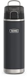 THERMOS ICON SERIES Stainless Steel Water Bottle with Spout  24 Ounce Granite  Vacuum Insulated Water Bottle with Lid