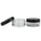 50 New empty 5 Gram 017 oz Acrylic Round Jars  BPA Free Plastic Containers for Cosmetic Lotion Cream Makeup Bead Eye shadow Rhinestone Samples Pot 5g5ml Black Lid 50 Jars