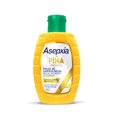 Asepxia Facial Cleanser Powder NonAbrasive Exfoliating Face Wash with Natural Pineapple Enzyme Gentle WaterActivated Foaming Lather for Oily Skin 14 oz