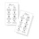 Manicure and Pedicure Aftercare Client Instruction Cards Nail Salon  50 pk  Matches Loyalty Discount with care removal instructions for Nail Tech to handout clients desk 2x35 Minimalist