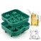 Bongpuda Funny Ice Cube Molds4 Cavity 3D Bulldog Ice Cube MoldSilicone Ice Cube Trays ShapesEasy ReleaseIce Cube Model For Bulldog Lovers To Make WhiskeyCocktails And Fun DrinksDark Green