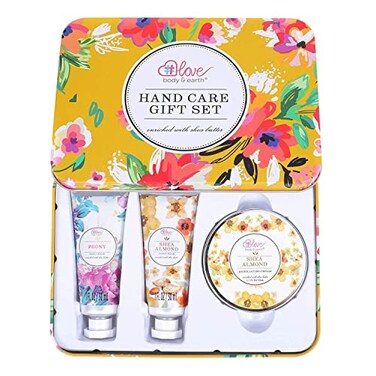 Hand Cream Gift Set  Lotion Sets for Women Gift Hand Care Set with Shea Butter Travel Size Hand Lotion Set for WomenIncludes 2 Hand Cream  Exfoliating Cream Gift Box for Women