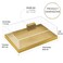 Elavain Acrylic Cake Stand  Multifunctional Serving Tray  Elegant Gold Food Tray with Clear Lid  Perfect as a Cake Box and Serving Platter for Party Home and Kitchen  Shatter Resistant