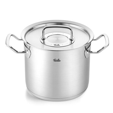 Fissler OriginalProfi Collection Stainless Steel 55 Quart Tall Stock Pot with Metal Lid