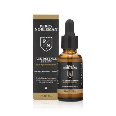 Percy Nobleman Age Defence Serum with Hyaluronic Acid a face serum with a vitaminrich formula to help tackle signs of ageing 30ml