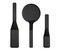 BigMiddleMini Pack of 3 Black Nylon Turners Non Stick KItchen Spatulas High Heat Resistant BPA Free Cooking Utensils Ldeal Cookware for Pancake Vegetable and Cookies