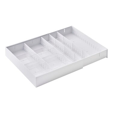 Yamazaki Home Tower Cutlery Drawer Organizer  Kitchen Silverware Utensil Storage Tray  Expandable I  Abs Plastic