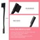 3 Pieces Comb Set for Teasing Edge  Back Brushing  Rat Tail  Edge Combs for Styling Womens Hair Black